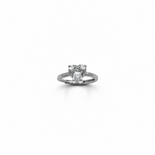 Anello Donna Cuore Bianco Argento 925