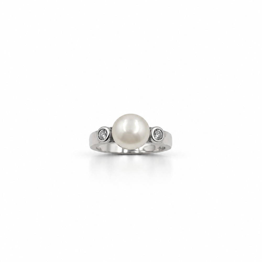 Anello Donna Perla e pietre Argento 925