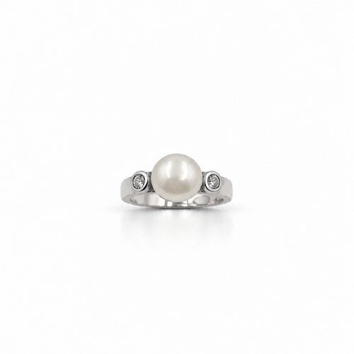 Anello Donna Perla e pietre Argento 925