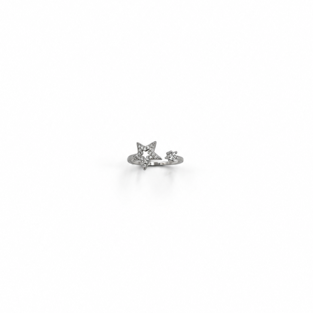 Anello Donna Aperto Stella Argento 925