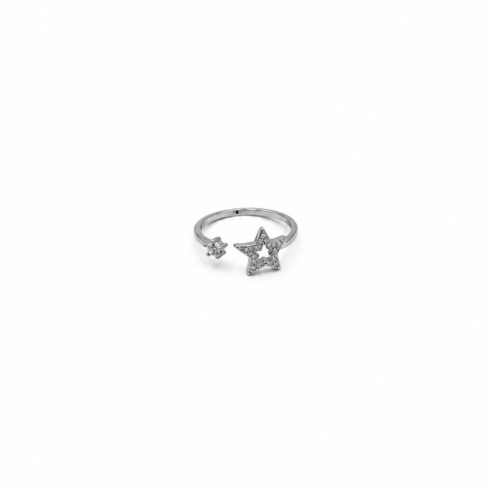 Anello Donna Aperto Stella Argento 925