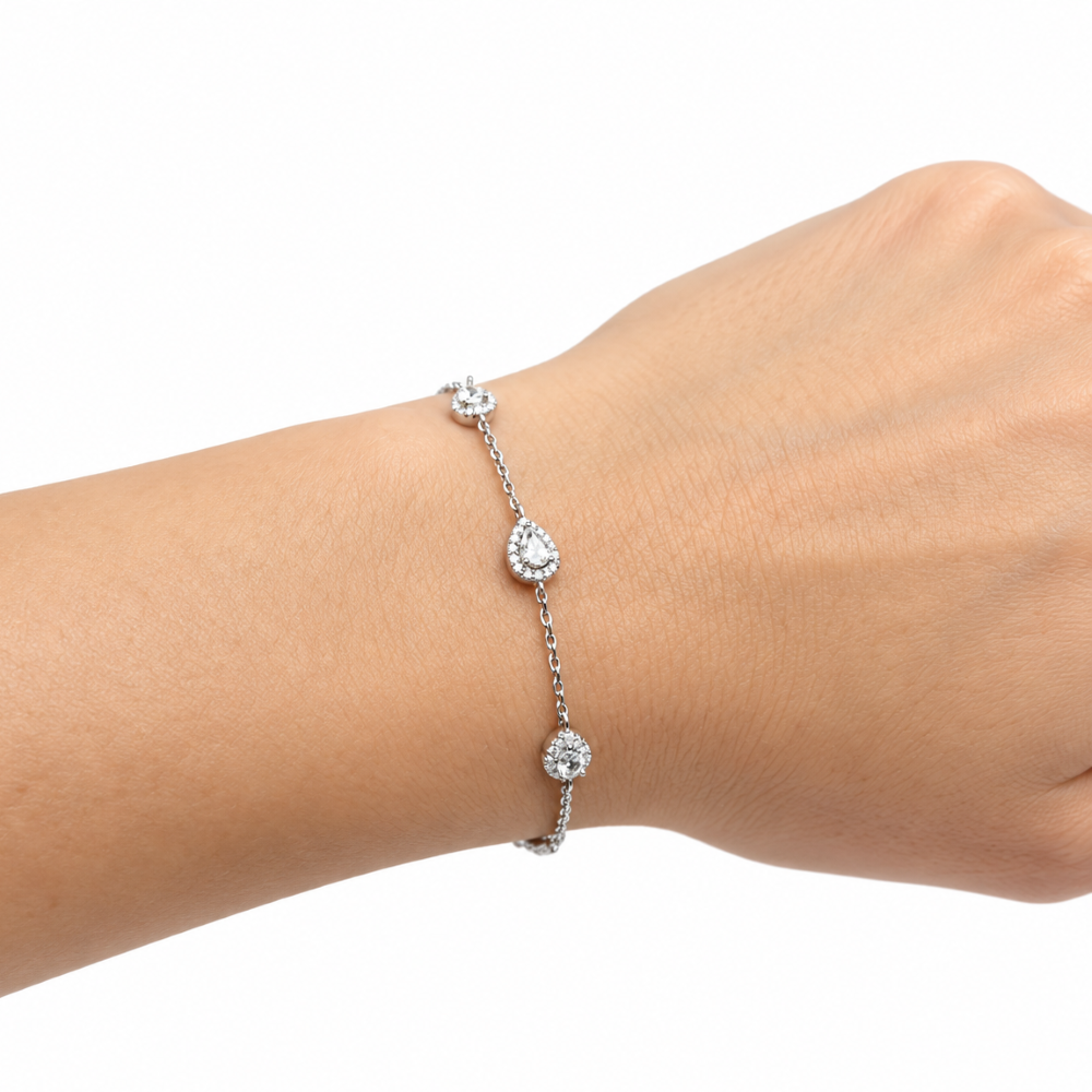 Bracciale Donna Goccia Multipla Argento 925
