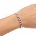 Bracciale Donna Tennis Bicolore Argento 925