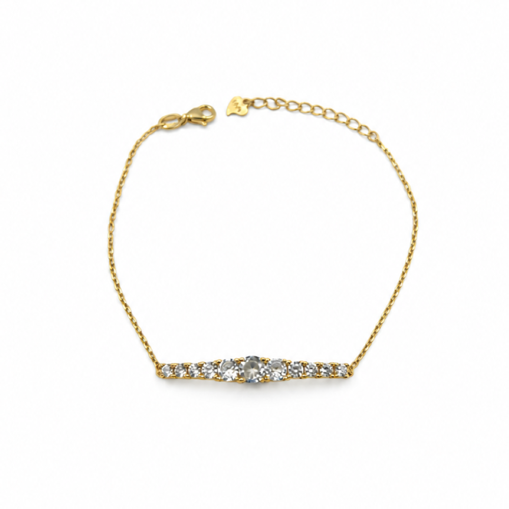 Bracciale Donna Semirigido Dorato Argento 925