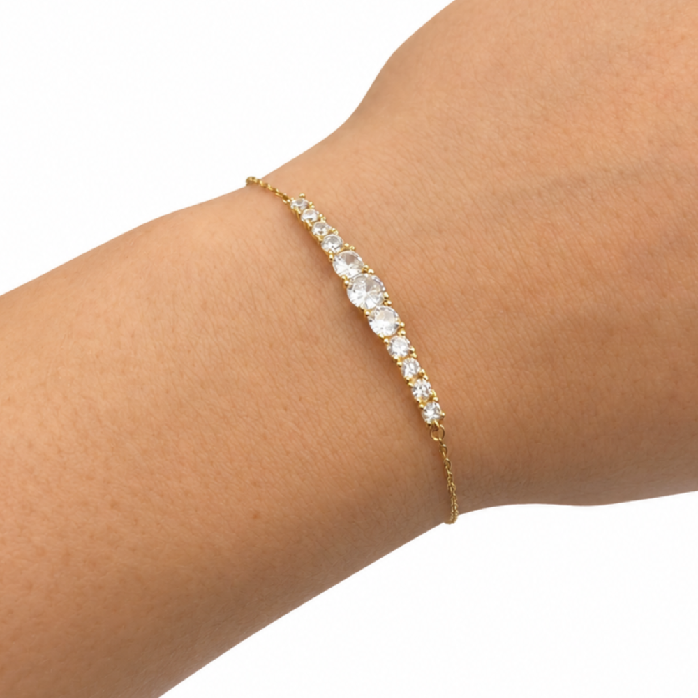 Bracciale Donna Semirigido Dorato Argento 925