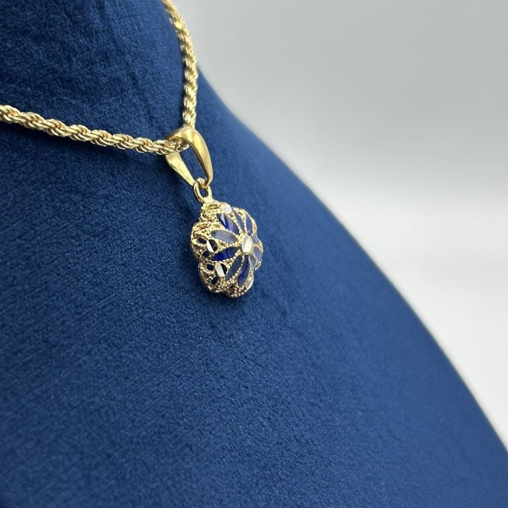Collana Donna Fiore smaltato Argento 925