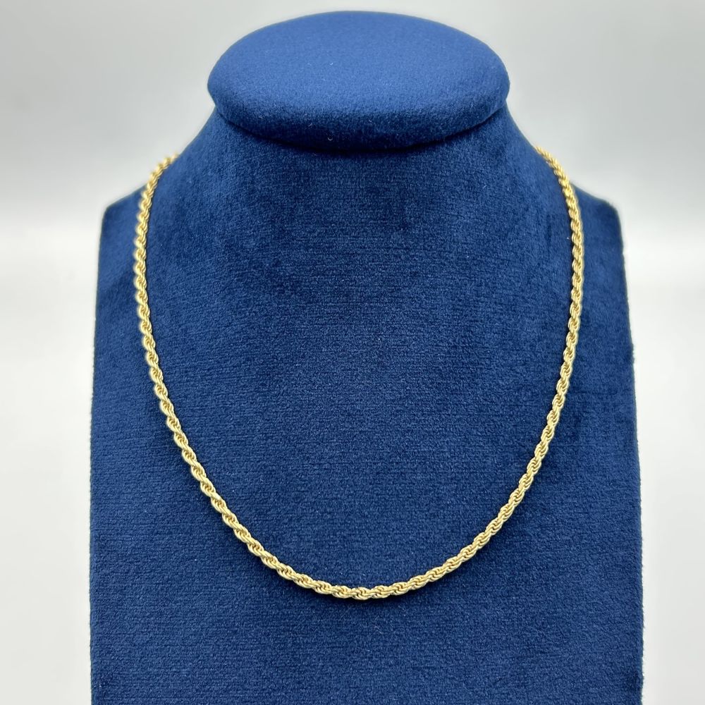 Collana Unisex Funetta in Argento 925 dorata