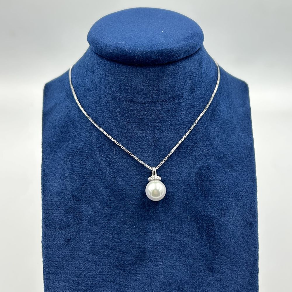 Collana Donna Ciondolo Perla Argento 925
