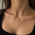 Collana Donna Punto Luce 6mm Argento 925 dorata