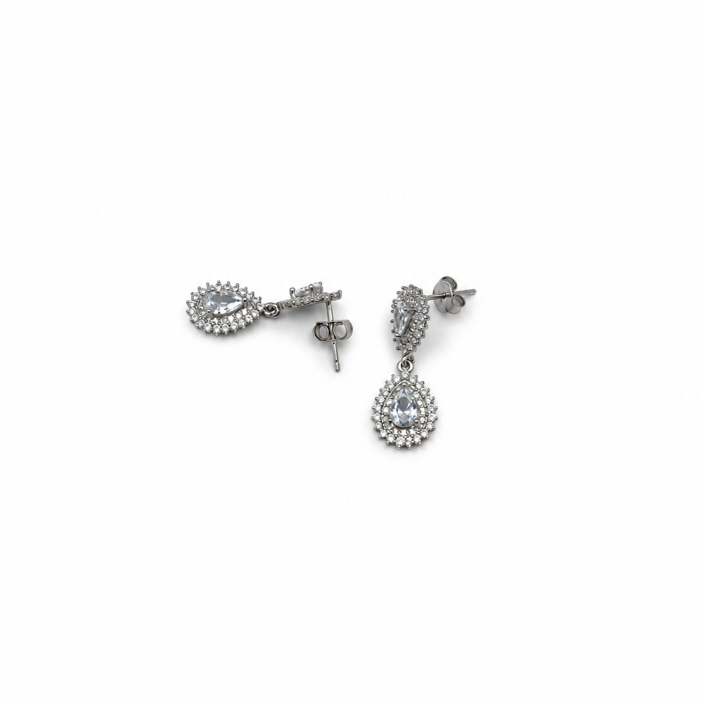 Orecchini Donna Doppia Goccia Argento 925